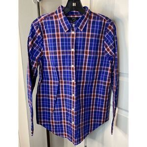 NWT J. Crew Plaid Relaxed Button Down Shirt